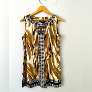 Dana Buchman Collection Sleeveless Top Womens Size Small Tunic Tank Top